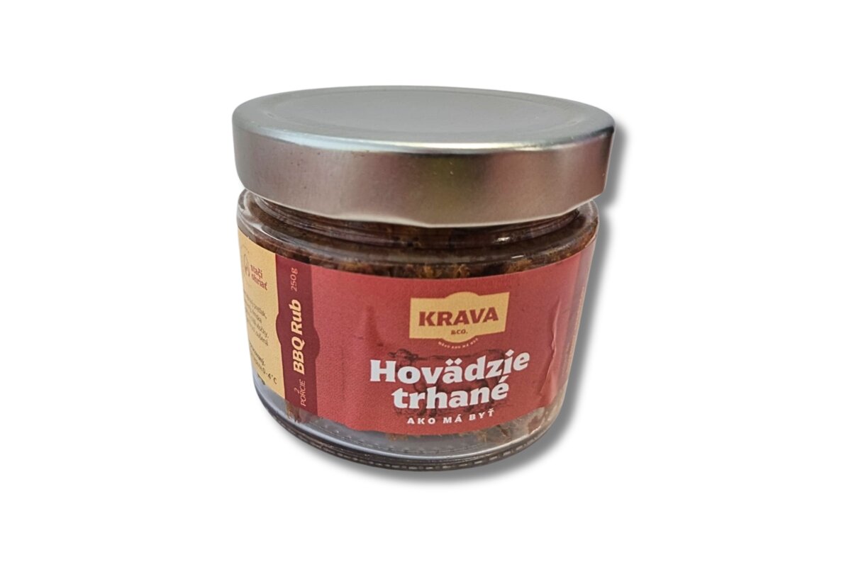 Hovädzie trhané BBQ Rub 250 g Krava&Co.