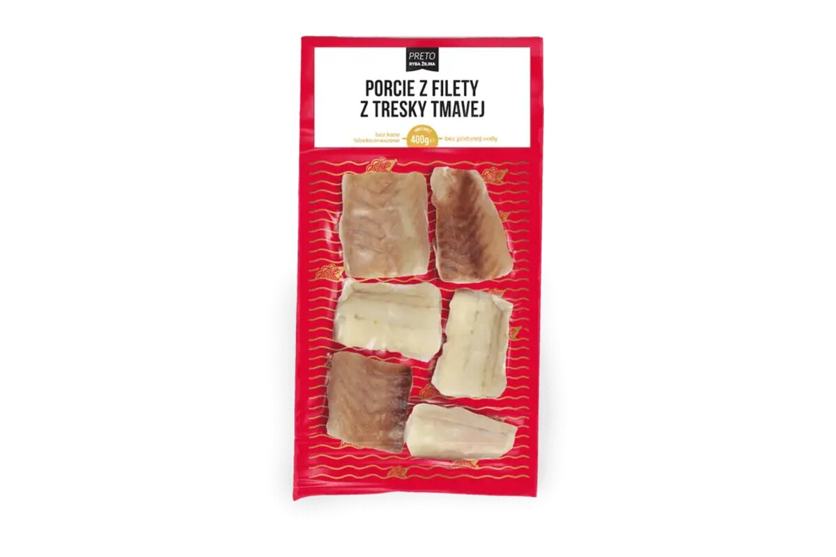 Ryba Filety z tresky tmavej porcie 400 g Radoma