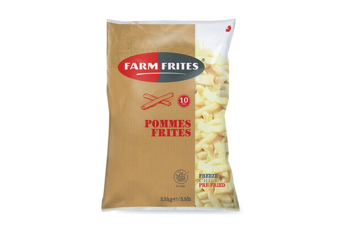 Hranolky 10x10mm mrazené 2,5 kg FarmFrites