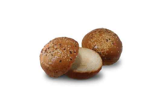 Hamburgerová žemľa so sézamom Premium 86 g (2 ks / bal.) Burgr Jako Kráva