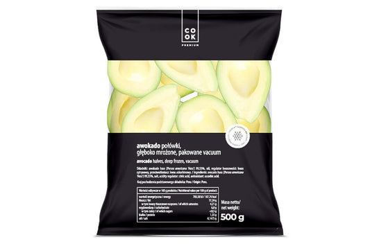 Avokádo polovičky lúpané mrazené 500 g