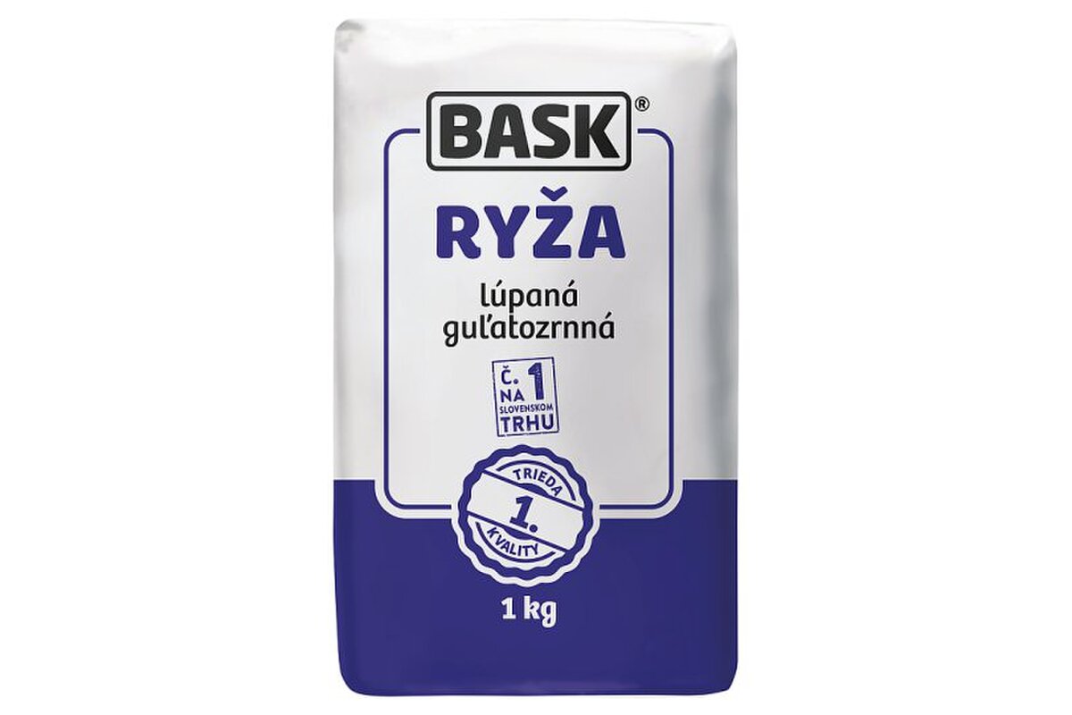 Ryža guľatozrnná BASK 1 kg  5-5