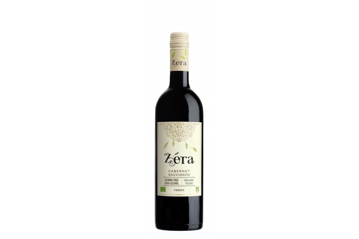 Víno ZÉRA BIO 0% Cabernet Sauvignon, nealkoholické, červené polosladké 0,75 l