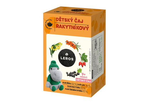 Detský ovocný čaj Rakytníkový 40 g LEROS