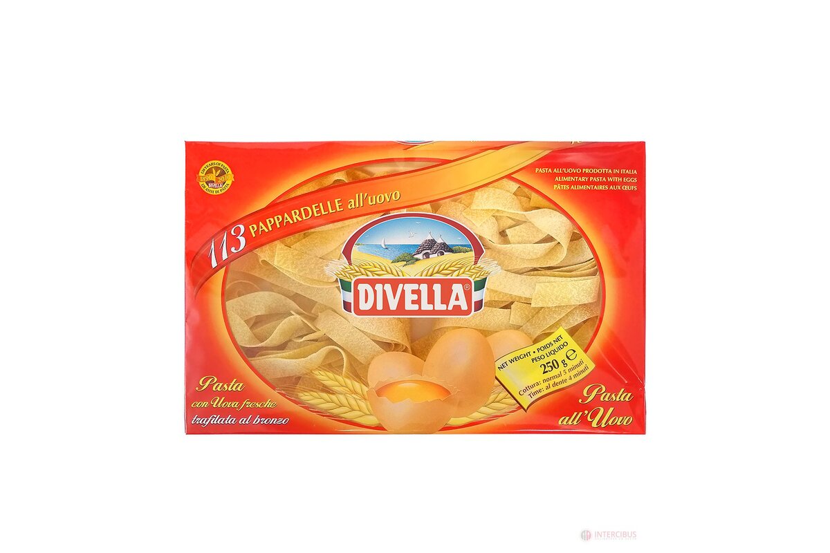 Cestoviny Papardelle vaječné 250 g Divella